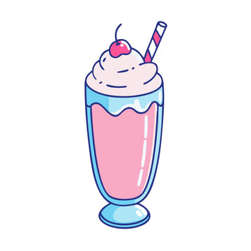 milkshake icon, milkshake vector illustration-simple illustration of milkshake, perfect for milkshake logos and icons