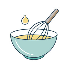 mixing bowl icon, mixing bowl vector illustration-simple illustration of mixing bowl, perfect for mixing bowl logos and icons
