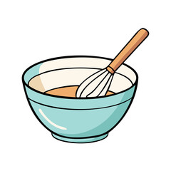 mixing bowl icon, mixing bowl vector illustration-simple illustration of mixing bowl, perfect for mixing bowl logos and icons