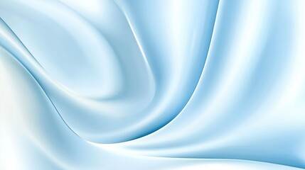 Fototapeta premium Smooth and flowing abstract pattern in soft blue hues, resembling gently waving fabric with a serene and elegant aesthetic.