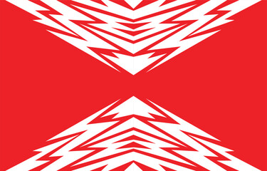 Obraz premium Abstract background with red spikes and zigzag line pattern and some copy space area