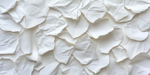 Obraz premium Delicate White Petals Overlapping to Create a Soft Textured Background