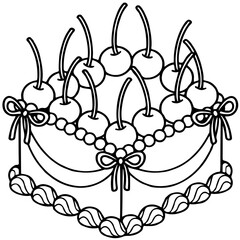 Cherry cakes cartoon 