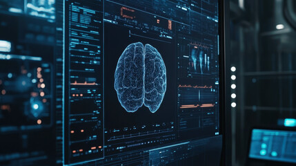Futuristic Brain Data Analysis on a Large Screen Display