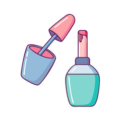 nail polish icon, nail polish vector illustration-simple illustration of nail polish, perfect for nail polish logos and icons