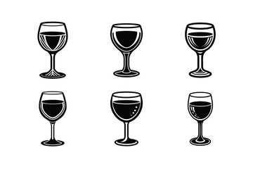 set of glasses