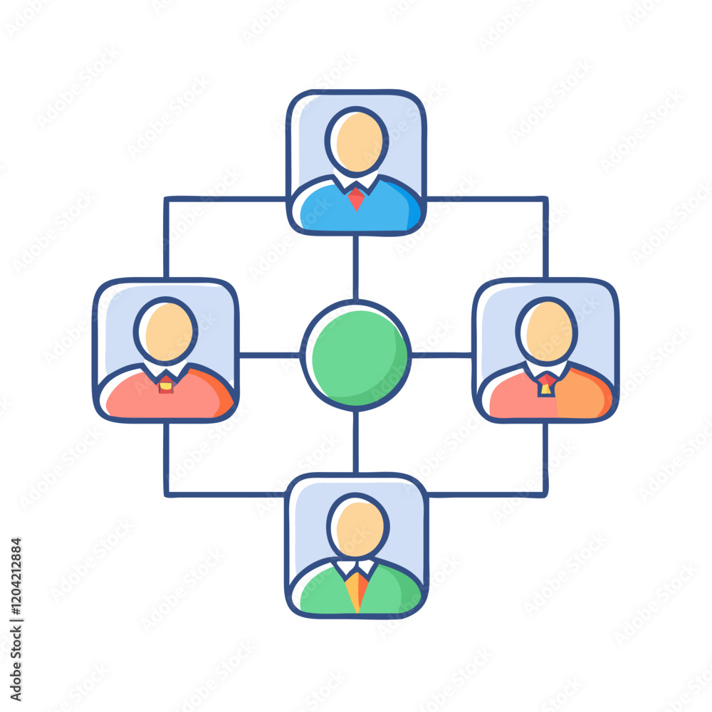 Poster networking icon, networking vector illustration-simple illustration of networking, perfect for netwo