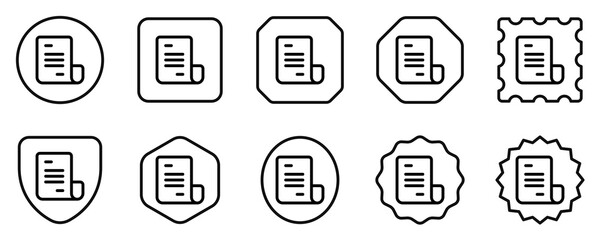 Editable document vector icon. Part of a big icon set family. Perfect for web and app interfaces, presentations, infographics, etc