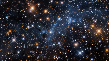 A breathtaking view of countless stars in deep space.