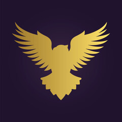 Obraz premium Majestic Eagle Logo Design Illustration Representing Strength and Freedom 