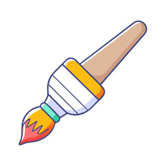 paintbrush icon, paintbrush vector illustration-simple illustration of paintbrush, perfect for paintbrush logos and icons