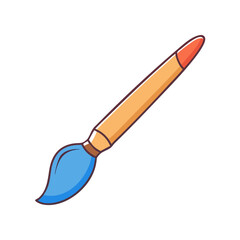 paintbrush icon, paintbrush vector illustration-simple illustration of paintbrush, perfect for paintbrush logos and icons