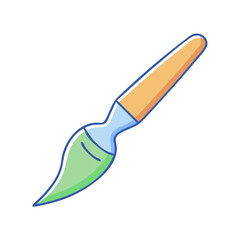 paintbrush icon, paintbrush vector illustration-simple illustration of paintbrush, perfect for paintbrush logos and icons