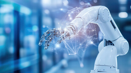 Advanced Robotic Arm Interacting with Digital Network