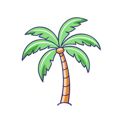 palm tree icon, palm tree vector illustration-simple illustration of palm tree, perfect for palm tree logos and icons