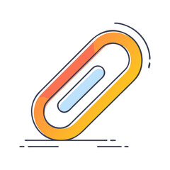 paperclip icon, paperclip vector illustration-simple illustration of paperclip, perfect for paperclip logos and icons