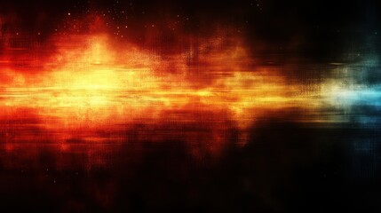 Fototapeta premium Abstract vibrant background with fiery orange and blue hues blending, creating a dynamic visual effect