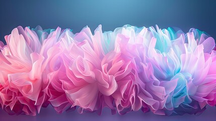 Obraz premium Colorful Soft Abstract Fabric Texture in Pastel Shades of Pink and Blue