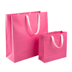 pink shopping two bag png transparent cut out social media post ad high quality web banner poster 

