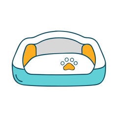 pet bed icon, pet bed vector illustration-simple illustration of pet bed, perfect for pet bed logos and icons