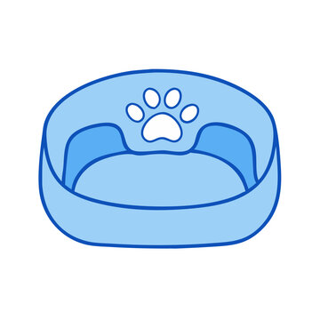 pet bed icon, pet bed vector illustration-simple illustration of pet bed, perfect for pet bed logos and icons