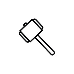 big hammer icon for construction purposes