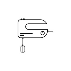 mixer icon for processing cake dough