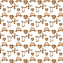 
A backdrop featuring two lovebirds sitting on a branch, surrounded by rustic wooden elements, heart rings, a swing and a lantern. This cozy woodland-themed design is perfect for Valentine's Day, roma