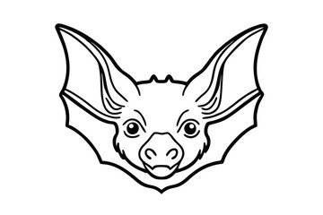 bat on white background