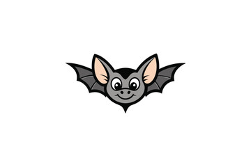 bat on white background