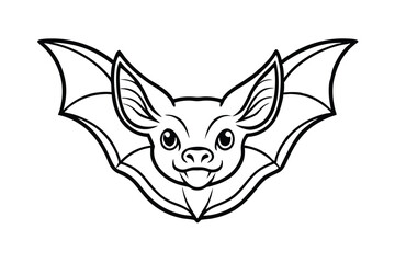 bat on white background