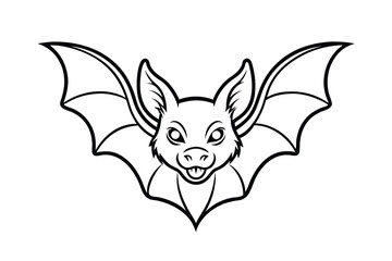 bat on white background