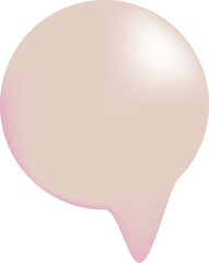 
Glossy, pearlescent speech bubbles with soft pink highlights. This elegant and modern design is perfect for message concepts, social media graphics, comics and decorative text elements.
