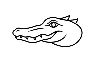 illustration of a crocodile head