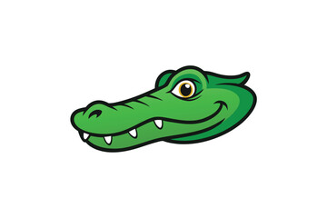 illustration of a crocodile head