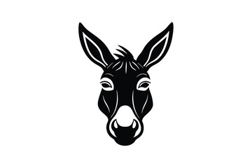 portrait of a donkey head