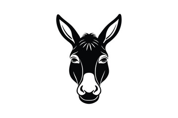 portrait of a donkey head