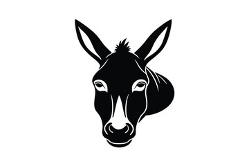 portrait of a donkey head