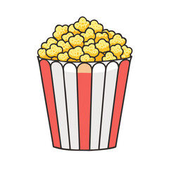 popcorn icon, popcorn vector illustration-simple illustration of popcorn, perfect for popcorn logos and icons