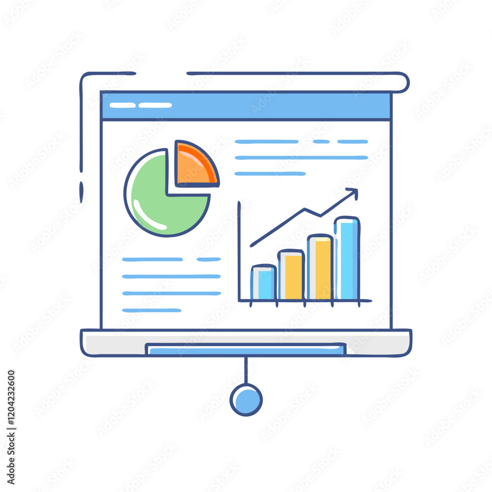 Poster presentation slides icon, presentation slides vector illustration-simple illustration of presentatio