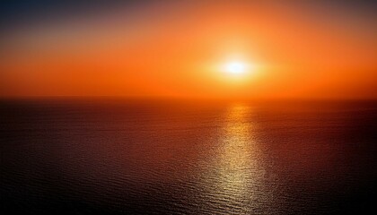 Naklejka premium sunset over the sea