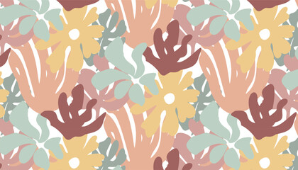 seamless pattern with flowers