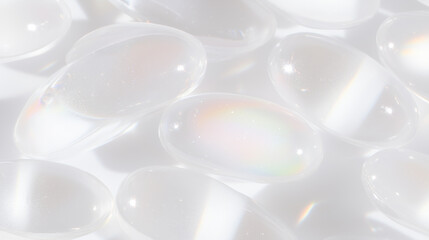 Capsules and tablets close-up in white. Concept of design of medical and cosmetic products.