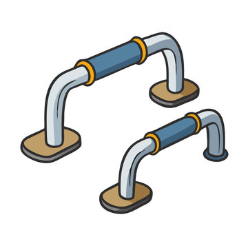 push up bar icon, push up bar vector illustration-simple illustration of push up bar, perfect for push up bar logos and icons