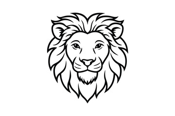 Fototapeta premium lion head vector