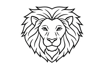 lion head vector
