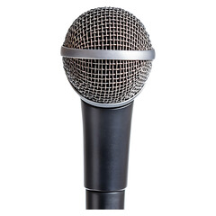 an electronic microphone isolated on transparent background
