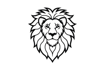 lion head vector