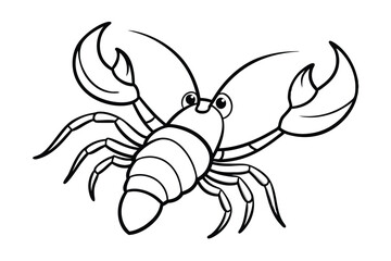 crayfish vector illustration