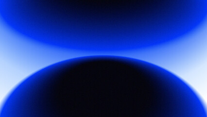 Abstract blue circle gradient background grainy texture. Wallpaper. Cover. Noise, texture, banner poster, header cover design, Aura